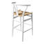 Tabouret de bar et de comptoir en bois massif Etta-1056858789-1056858787