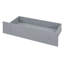 Lit mezzanine simple en L et lit plateforme simple avec 7 tiroirs et garde-corps complets en L (gris)