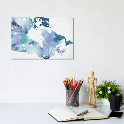 Ikat 1 Piece Wrapped Canvas Painting