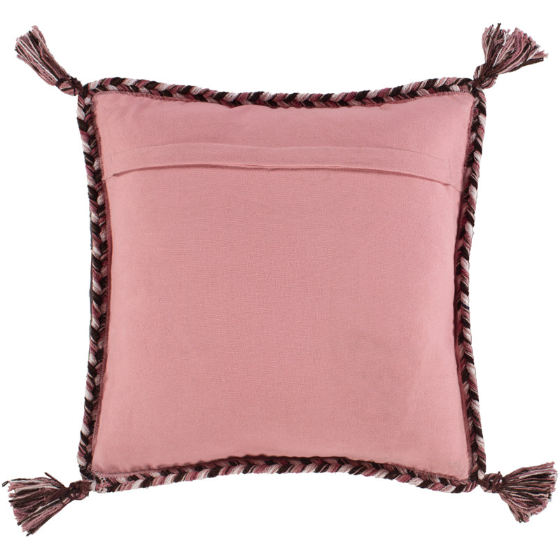  Cotton Throw Pillow Cover, 22" x 22"