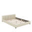 Lit plateforme tapissier grand et simple TG, lit mère et enfant, similicuir-162109228