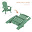 Chaise Adirondack pliante en résine en plastique Adirondack-93055444