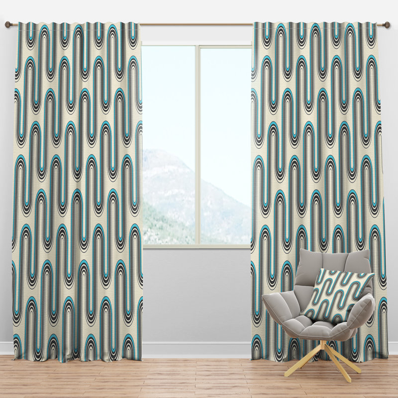Panneau de rideau simple semi-diaphane avec passe-tringle Minimal, l 52 po x L 108 po
