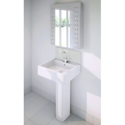 90cm W x 20cm L Glass Peel and Stick Field Tile