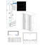 Hollifield Bathroom Shower Enclosure Cubicle Double Sliding Door with 800mm Side Panel Screen - 1900 x 1500 mm-2002034748