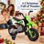 Moto électrique pour enfants Forever Source 12V, roues d'entraînement, suspension à ressort, accélérateur à torsion, lumières DEL et musique, idéale pour les enfants de 3 à 5 ans, vert