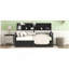 Lit de jour simple, support en lattes de bois, avec tablettes de chevet et deux tiroirs, espresso-1812340892-1812340894