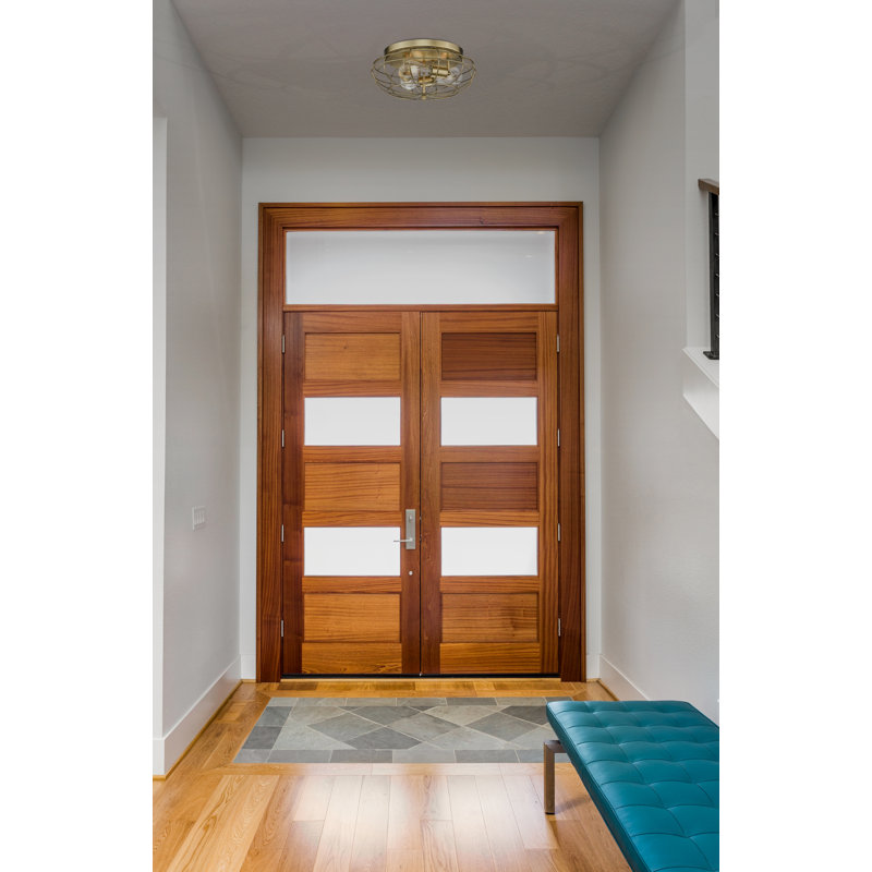Diodora Flush Mount, No, Brushed Brass