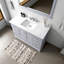 48 po Unité de meuble-lavabo gris foncé l 22 po x P 22 po avec miroir à 9 tiroirs et espace intérieur