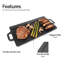 50 cm Non-Stick Cast Iron Grill Pan / Griddle Set
