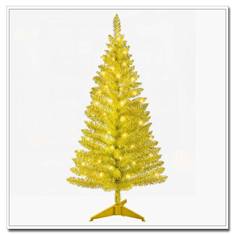 4FT Gold Christmas Tree, Gold