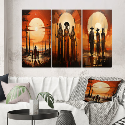 «Native American Art Tribal Vision», 3 pièces