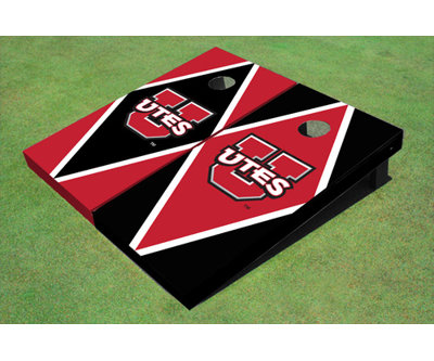 Ensemble de 2 panneaux de cornhole à losanges 2 'x 4' NCAA