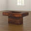 Pedestal Coffee Table with Storage