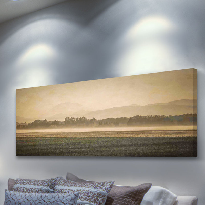 Sauvie Island Serenity by Don Schwartz - Wrapped Canvas Panoramic Print, 38cm H x 114cm W