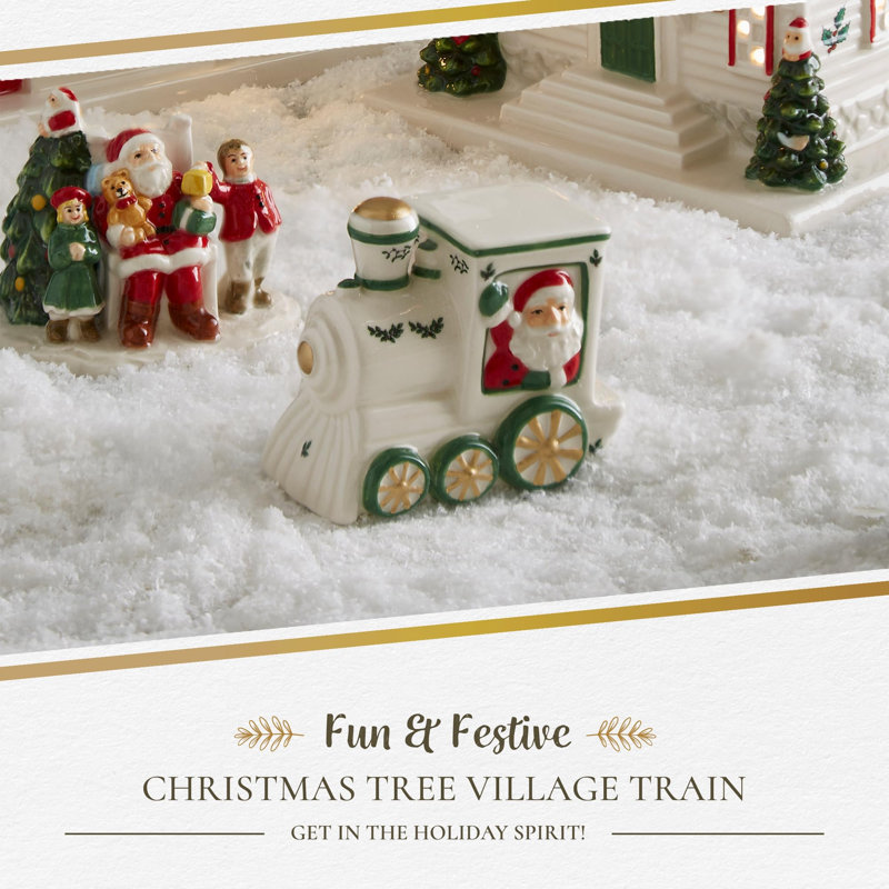 Spode Christmas Tree Village Train Engine 3.75"