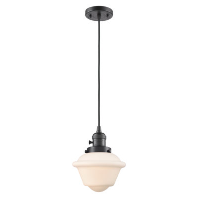Franklin Restoration - Grourke - Mini-luminaire suspendu à 1 lumière - Interrupteur marche / arrêt - Ampoule non incluse