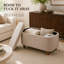 Banc de repose-pieds avec rangement 30 "Boucle-62802677