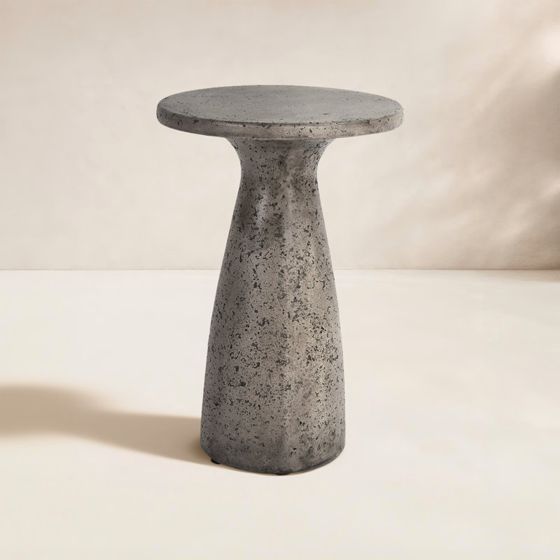 Collins 19" Accent Table Rust, Dark Gray