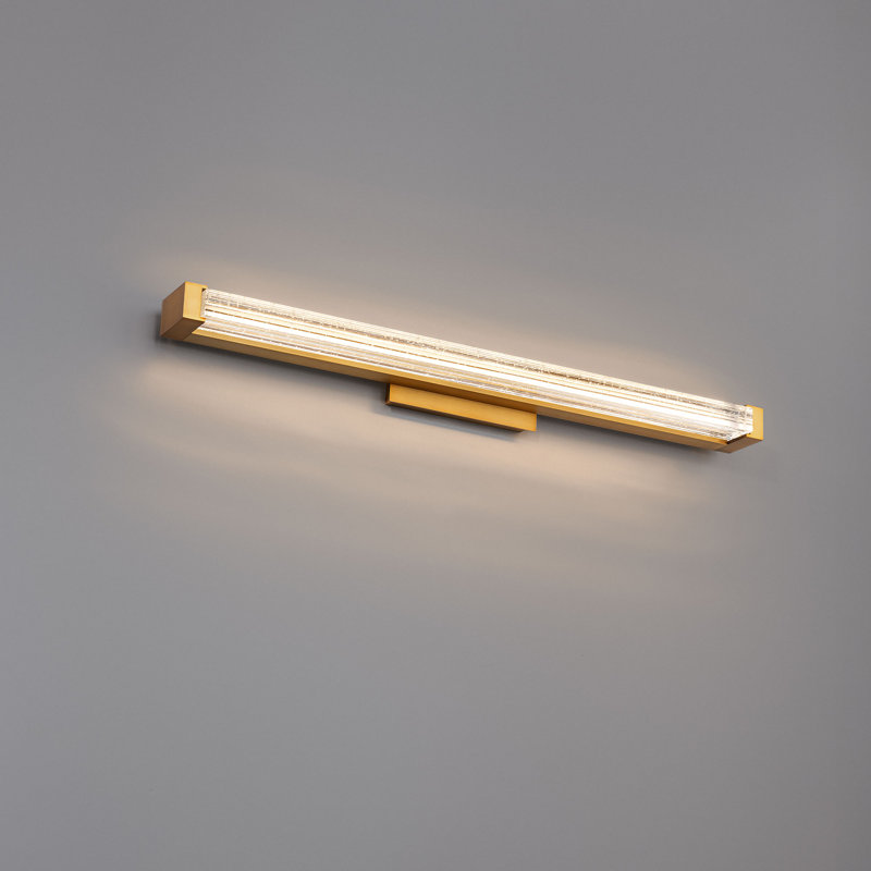 Skein 33.38" Dimmable LED Bath Vanity & Wall Light With Crystal Shade And Built In Color Temperature Switch (2700K/3000K/3500K/4000K)