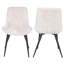 Aspen Rectangular Dining Table with 4 Diamond Stitch Upholstered Fabric Chairs - Modern Dining Set-314977970-314977964