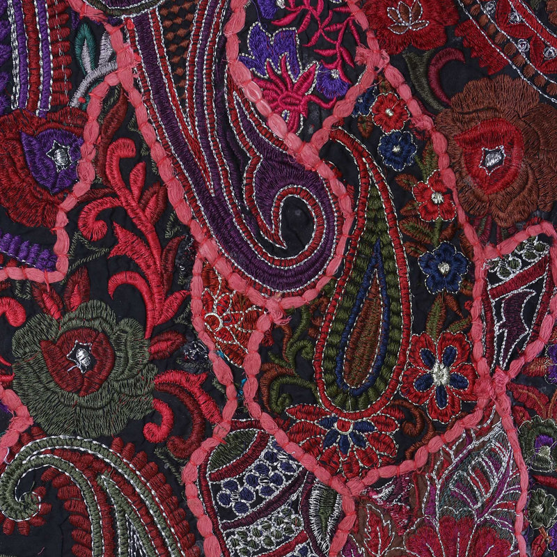 Suspension murale patchwork paisleys