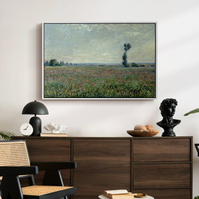 Champ de coquelicots, 1881 - Claude Monet, toile tendue avec châssis
