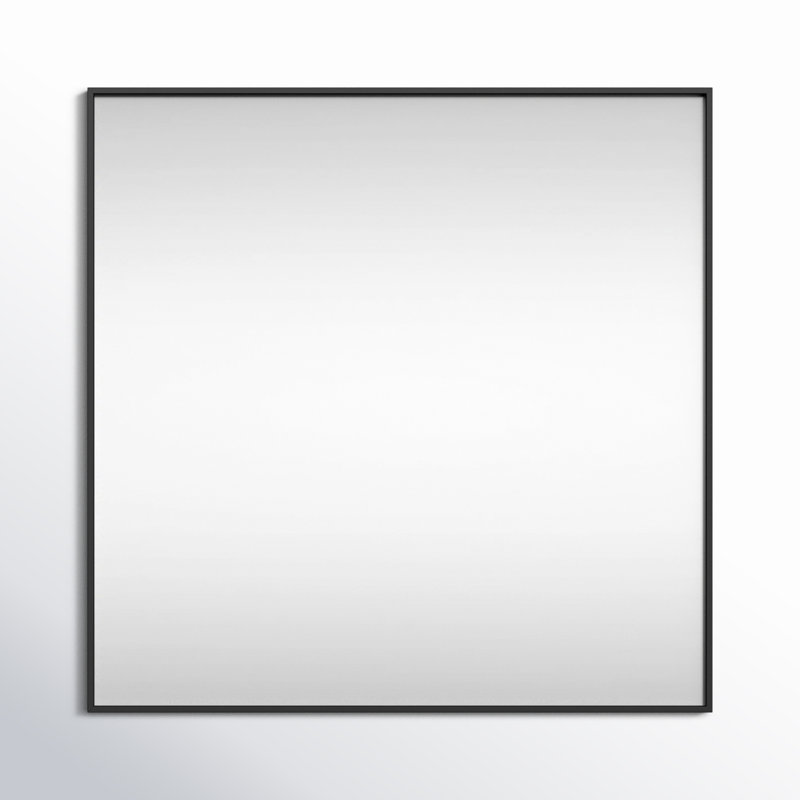 Miroir d'appoint Valparaiso, 42 po x 42 po , Noir