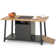 Rectangular Outdoor Gas Fire Pit Table with Storage Space