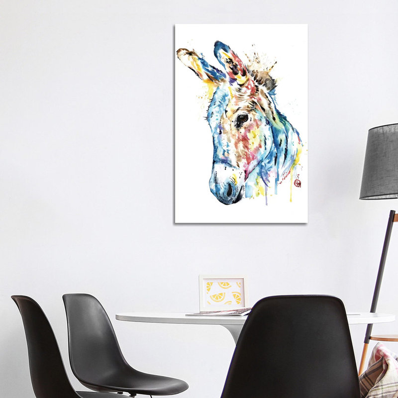 Donkey by Lisa Whitehouse - Wrapped Canvas Print, 101.6 cm H x 66.04 cm W x 3.175 cm D