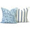 Ensemble de housse de coussin carré 100% coton Lotus