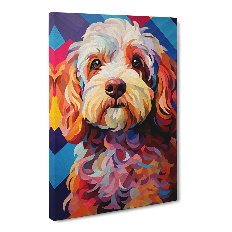 Cockapoo Cubism No.2 - Print, 50cm H x 35cm W x 3cm D