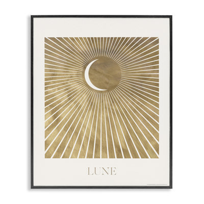 Lune Boho Moon, estampe numérique encadrée par Reinders