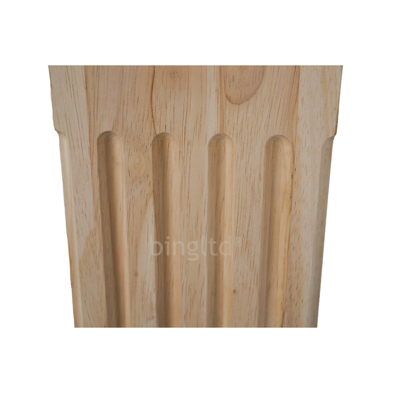 Poteau de cuisine cannelé de 35,5 po de hauteur (K007-RW-UNF)