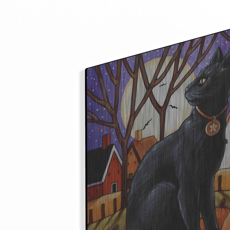 «Moon Cat Pumpkins» par Cathy Horvath, H 24 po x l 16 po