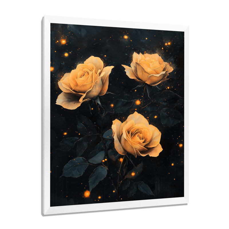 Bowdoin - impressions murales florales, H 32 po x l 16 po, Reproduction encadrée d'une seule photo, Blanc