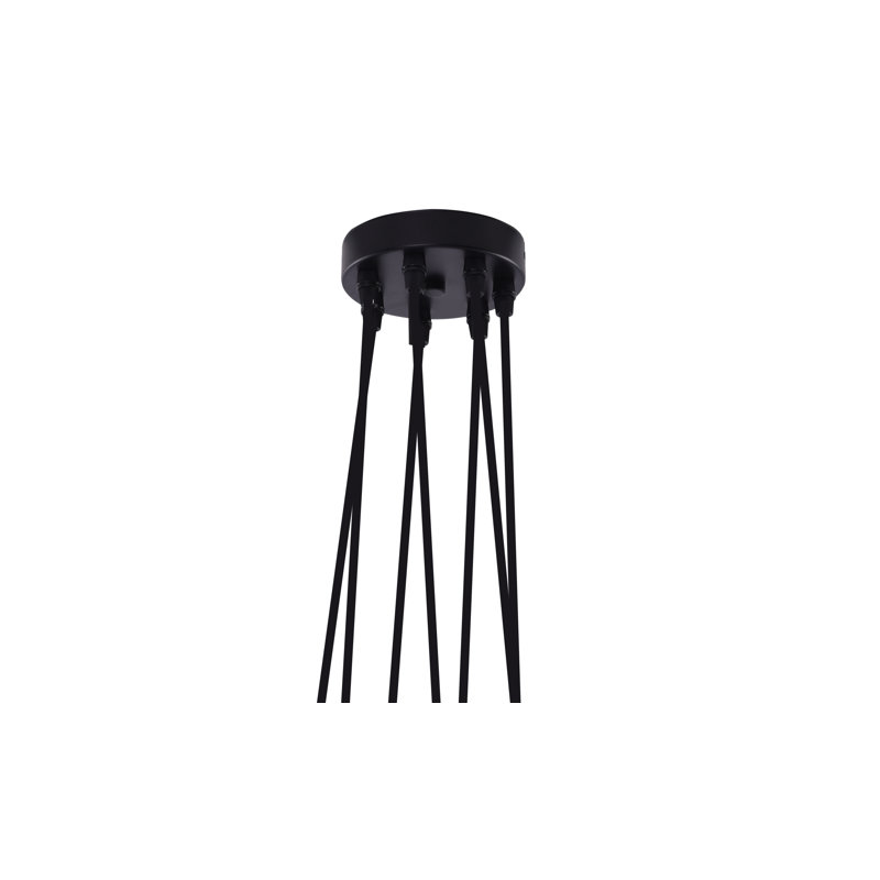 Carron 7 - Light Black Cluster Pendant