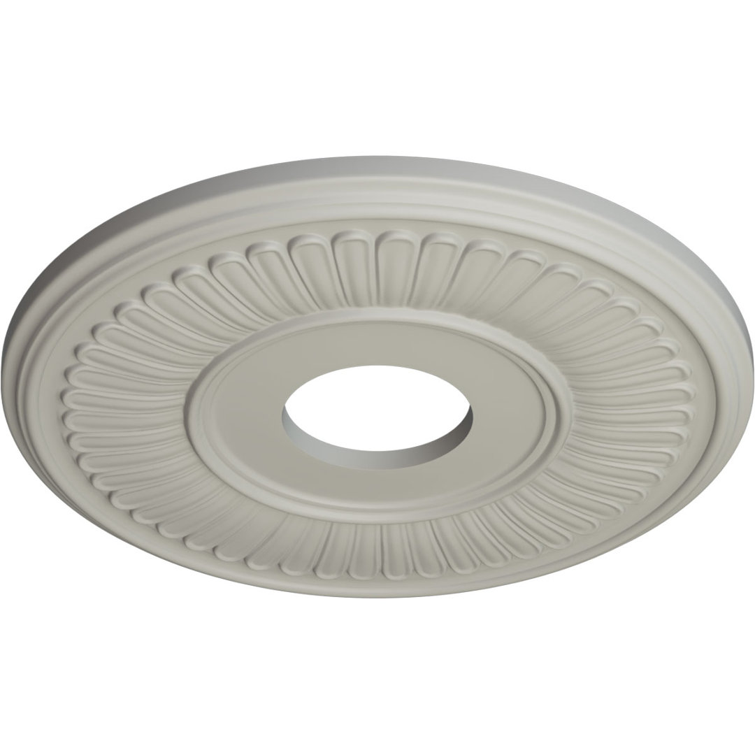 Endurathane Berkshire Ceiling Medallion, 15 3/4"OD x 3 7/8"ID x 3/4"P (Fits Canopies up to 7") Ekena Millwork 