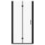 34" W x 72" H Bifold Shower Door with 1/4" Tempered Glass, Adjustable Width & Reversible Installation-100751559