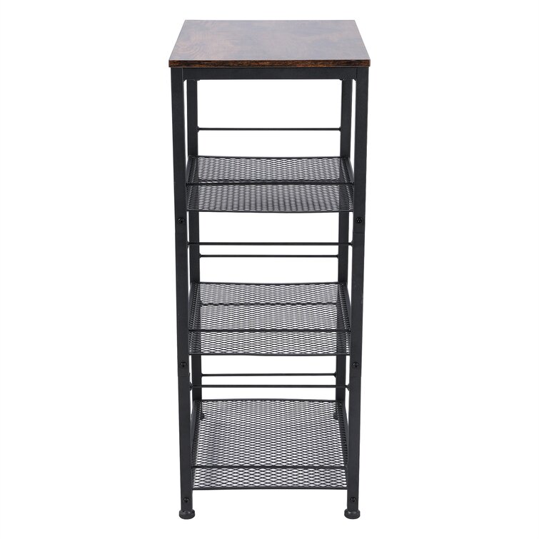 Anouar 17.25'' W Shelving Unit with Wheels