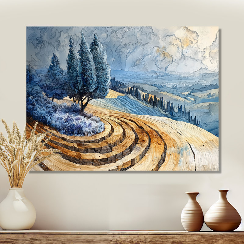 Wooler - Impression sur toile Vineyard, H 12 po x l 20 po, Toile tendue, Ne s’applique pas