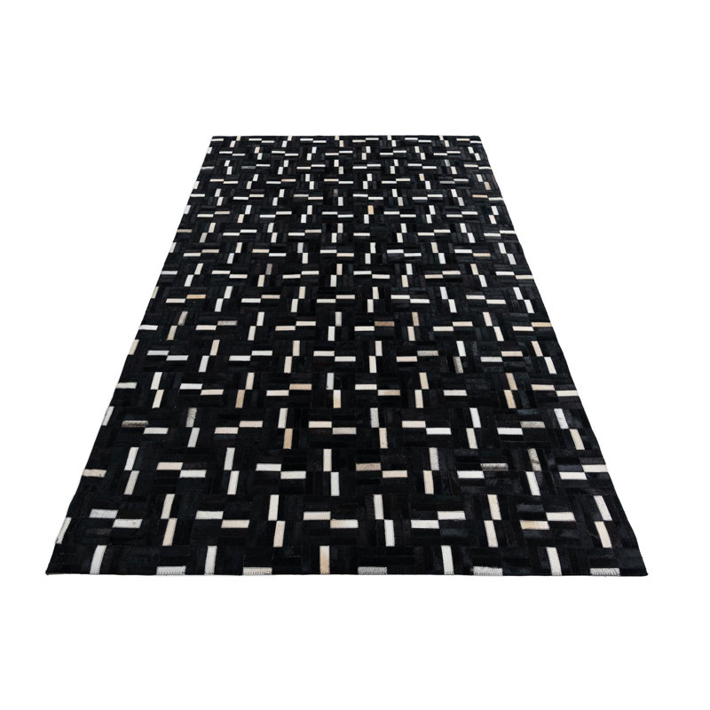 Tapis noir Juliana