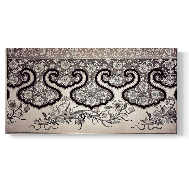 Série abstraite - DCCCLXVII - Toile tendue avec châssis encadré - Prêt à être accroché, H 17 po x l 33 po, Doré