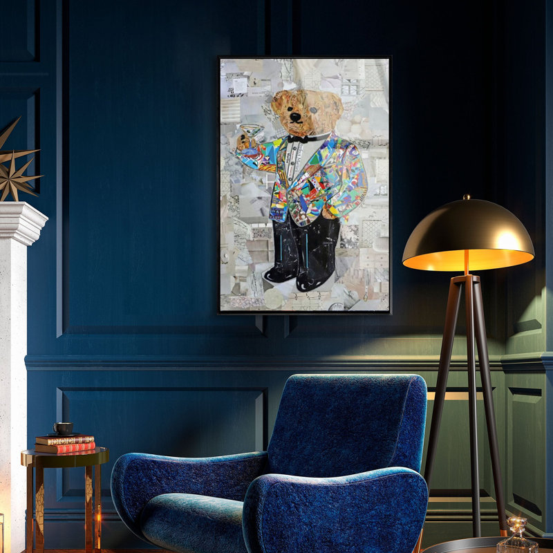 Katy Hirschfeld - High Class Elegance Tall Fashion and Glam Framed Acrylic Art by Oliver Gal, Black, 16" H x 11" W