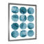 Aquamarine Circles Geometric Elements - Reproduction de photo sur toile-59636272-59636291
