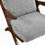 Chaise d'appoint Mid-Century de style moderne avec structure en bois d'hévéa massif et coussin d'assise confortable en chenille rembourrée-1727295027-1727295029