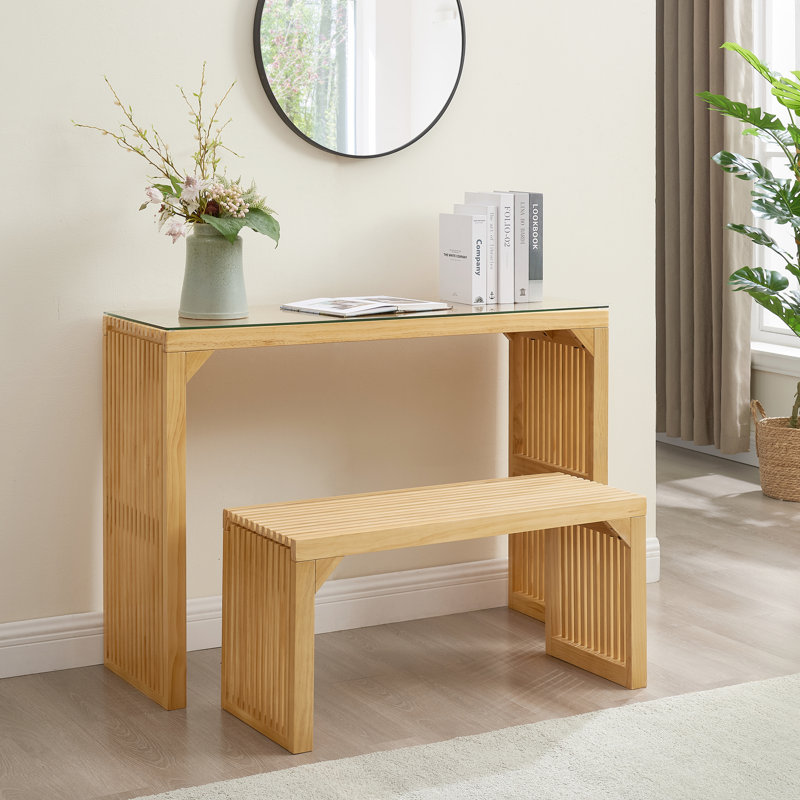 Ensemble de table et banc de salle à manger Natural Pine