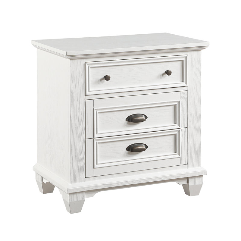 Table de chevet à deux tiroirs 1pc