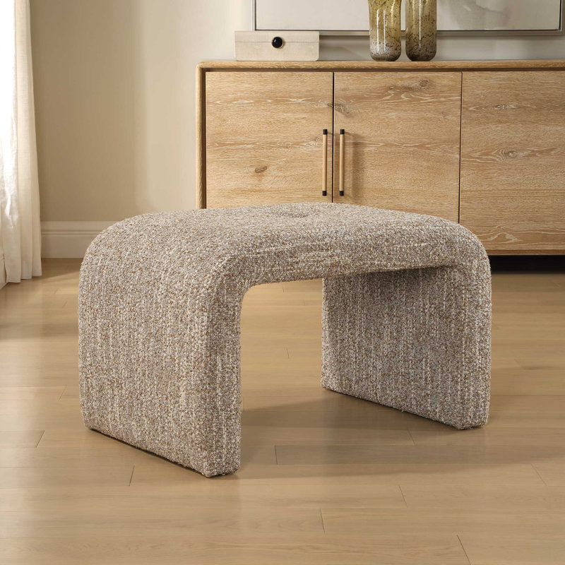 Petit banc rembourré moderne Uttermost Leora