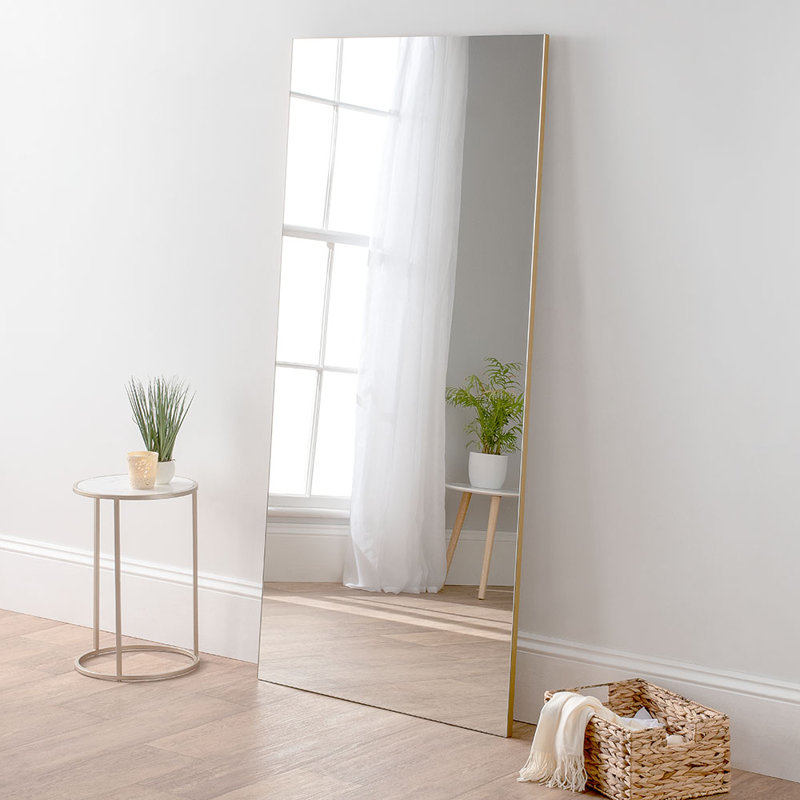Ajaypal Rectangle Mirror, Gold